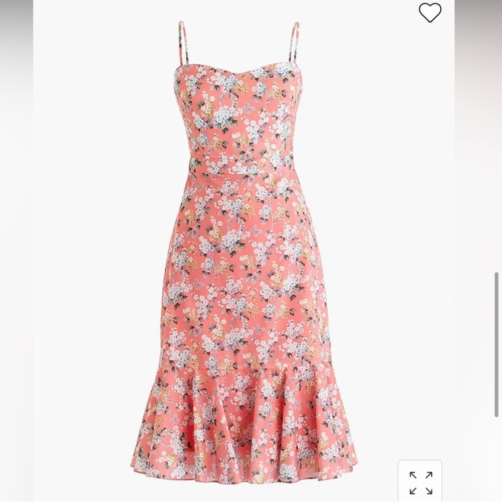 EUC Liberty fabric Jcrew midi dress size 2